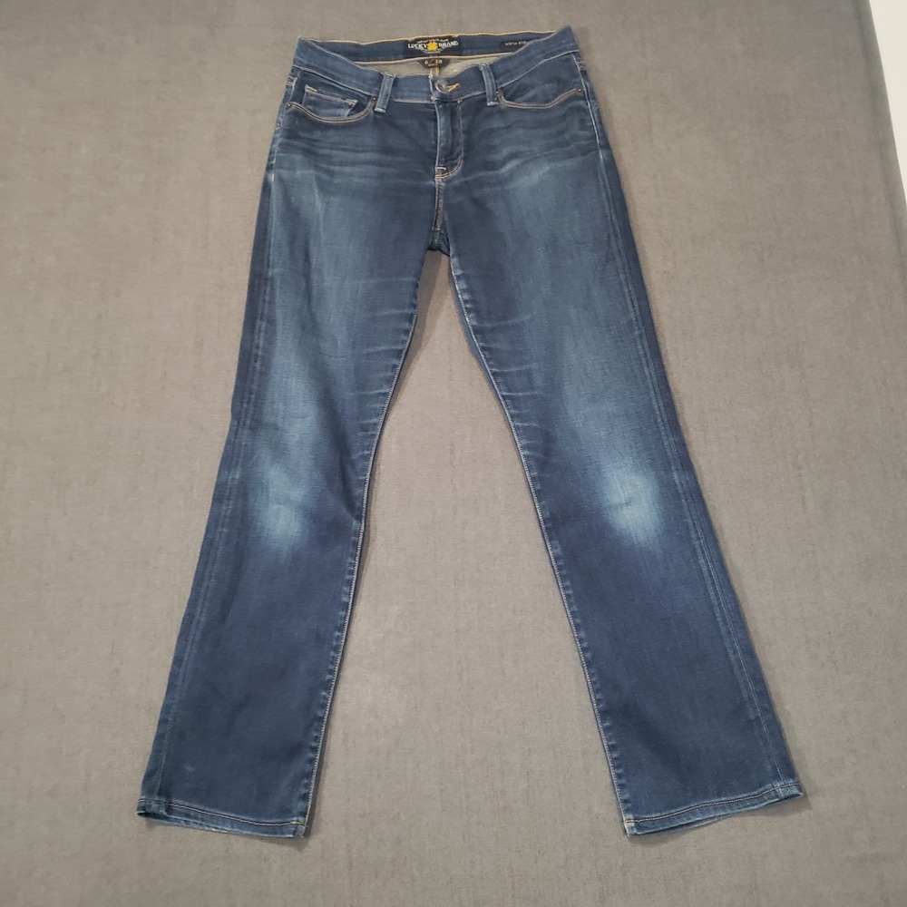 Lucky Brand Jeans Womens Size 6/28 Sofia Straight Dark Wash